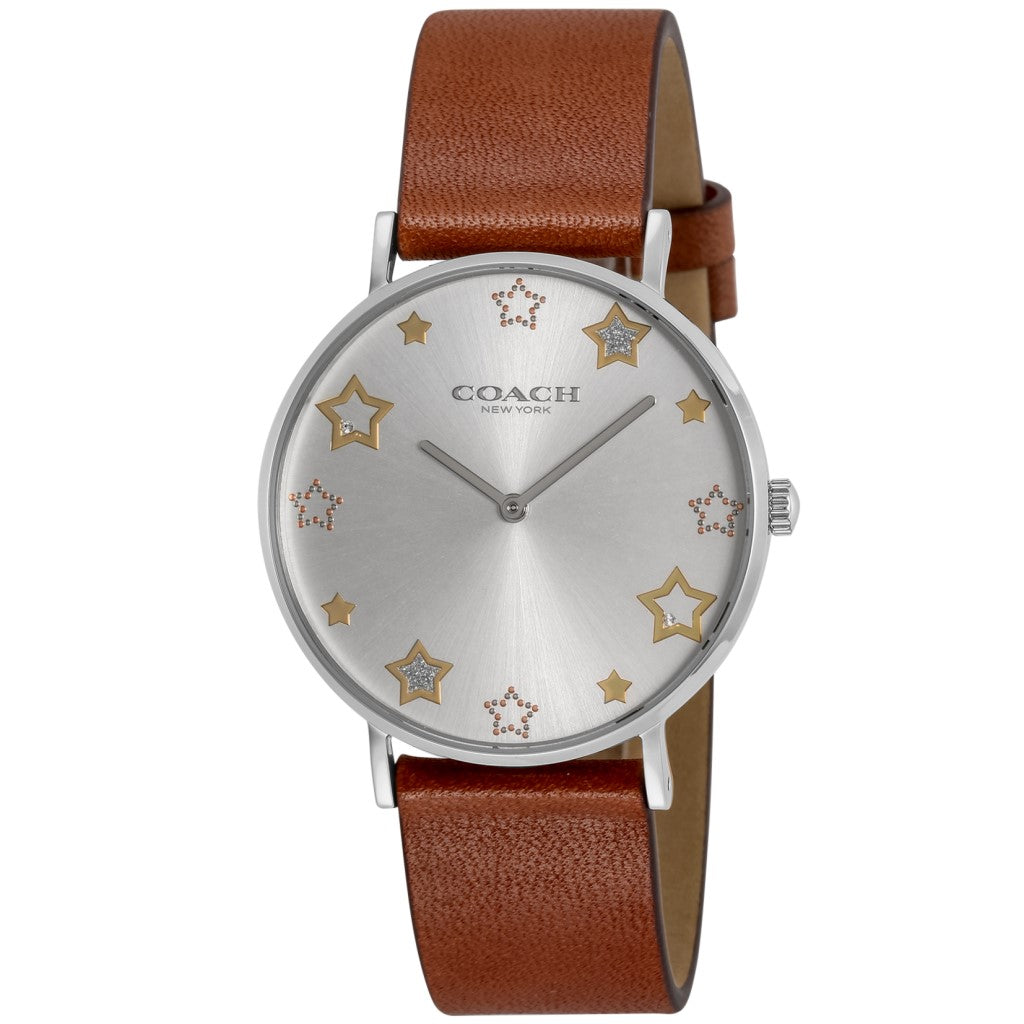 Coach Perry White Dial Brown Leather Strap Watch for Women - 14503242 Buy Now By Coach