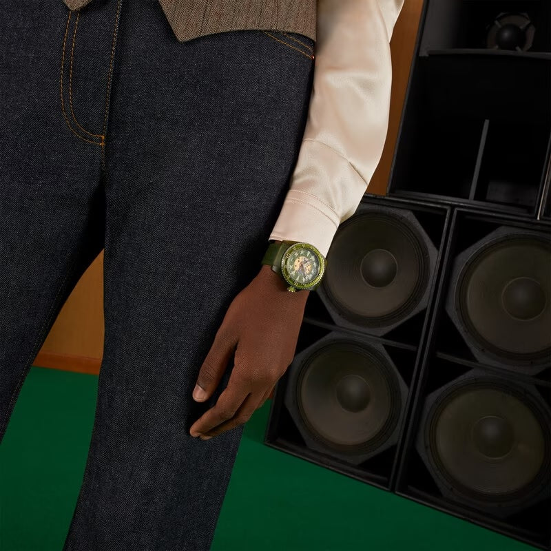 Gucci Dive Automatic Green Dial Green Rubber Strap Unisex Watch - YA136345 Buy Now By Gucci