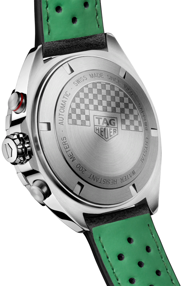 Tag Heuer Formula 1 Calibre 16 Automatic Chronograph Green Dial Black Leather Strap Watch for Men - CAZ2016.FC6473 Buy Now By Tag Heuer