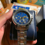 Maserati Successo 44mm Chronograph Quartz Blue Dial Silver Steel Strap Watch For Men - R8873621016 Buy Now By Maserati