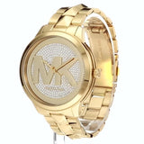 Michael Kors Runway Mercer Crystals Gold Dial Gold Steel Strap Watch For Women - MK6714 Buy Now By Michael Kors