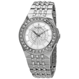 Bulova Phantom Crystal Silver Dial Silver Steel Strap Watch for Men - 96A236 Buy Now By Bulova