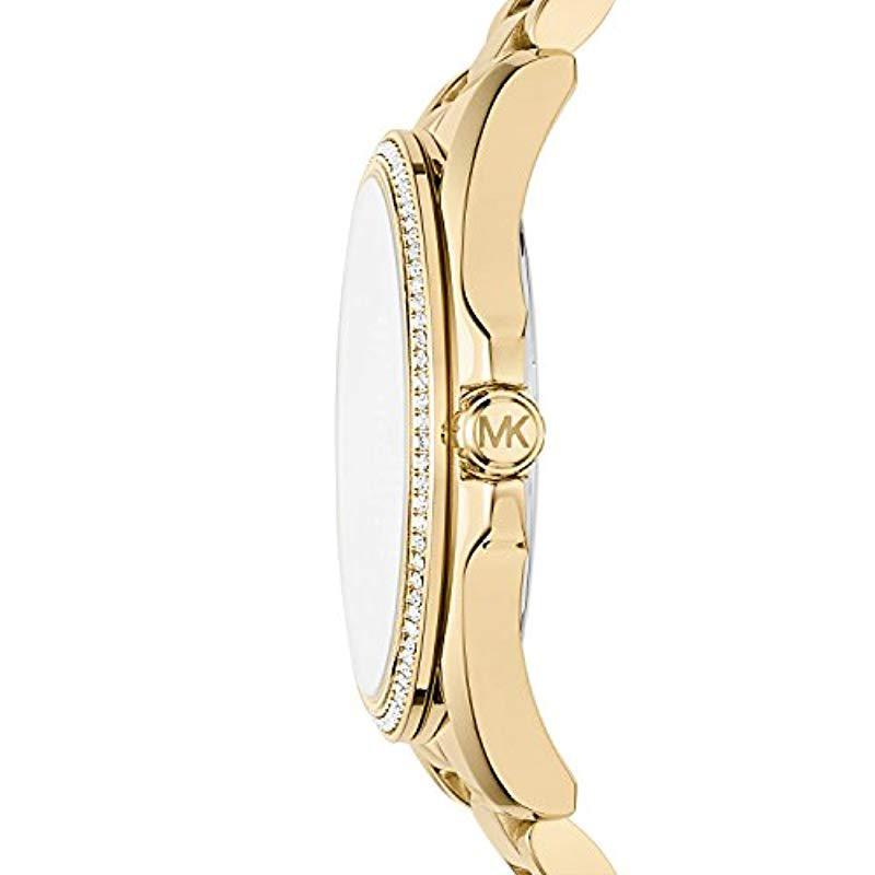 Michael Kors Bradshaw Quartz Gold Dial Gold Steel Strap Watch For Women - MK6555 Buy Now By Michael Kors