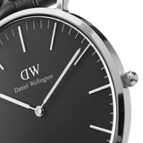 Daniel Wellington Classic Sheffield Black Dial Black Leather Strap Watch For Men - DW00100133 Buy Now By Daniel Wellington
