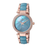 Michael Kors Parker Blue Mother of Pearl Dial Two Tone Steel Strap Watch for Women - MK6491 Buy Now By Michael Kors