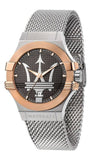 Maserati Potenza Quartz Grey Dial Silver Mesh Bracelet Watch For Men - R8853108007 Buy Now By Maserati