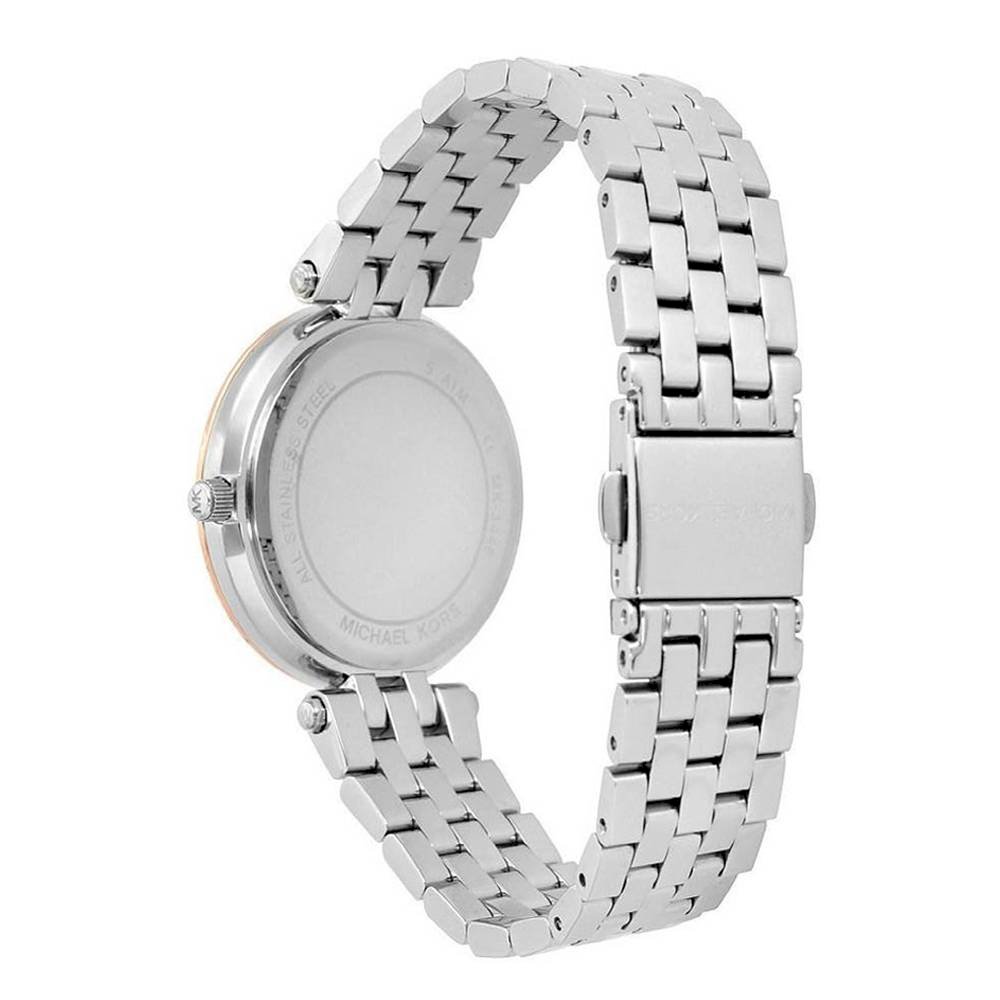 Michael Kors Darci Rose Gold Dial Silver Steel Strap Watch for Women - MK3446 Buy Now By Michael Kors