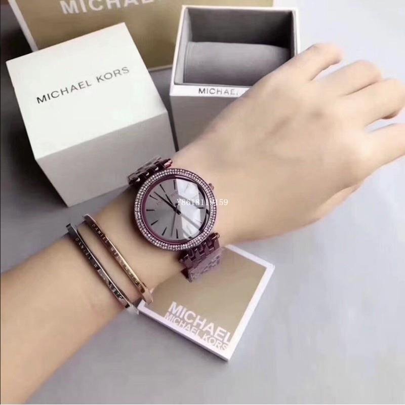 Michael Kors Darci Black Dial Purple Steel Strap Watch for Women - MK3554 Buy Now By Michael Kors