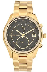 Michael Kors Blair Quartz Black Dial Gold Steel Strap Watch For Women - MK6497 Buy Now By Michael Kors
