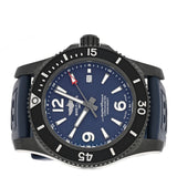 Breitling Superocean Automatic 46mm Blue Dial Blue Rubber Strap Watch for Men - M17368D71C1S1 Buy Now By Breitling