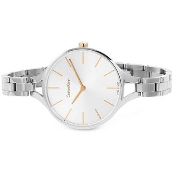 Calvin Klein Graphic Silver Dial Silver Steel Strap Watch for Women - K7E23B46 Buy Now By Calvin Klein