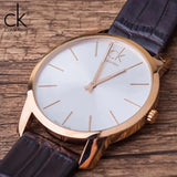 Calvin Klein City White & Gold Dial Brown Leather Strap Watch For Women - K2G23620 Buy Now By Calvin Klein
