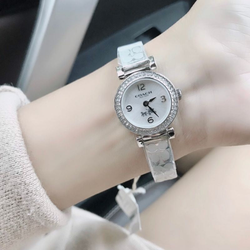 Coach Madison White Dial Silver Steel Strap Watch for Women - 14502201 Buy Now By Coach
