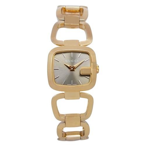 Gucci G Gucci Sunbrushed Brown Dial Rose Gold Steel Strap Watch For Women - YA125511 Buy Now By Gucci