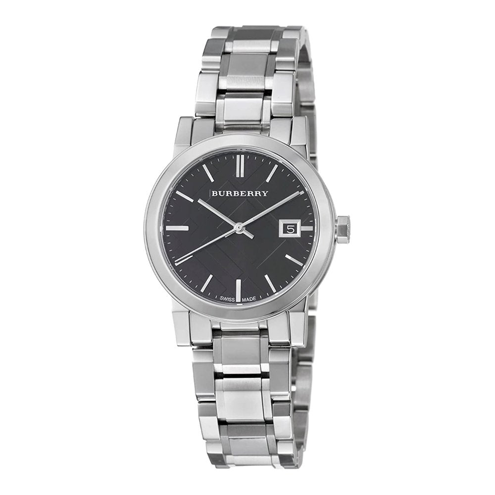 Burberry The City Black Dial Silver Steel Strap Watch for Women - BU9101 Buy Now By Burberry