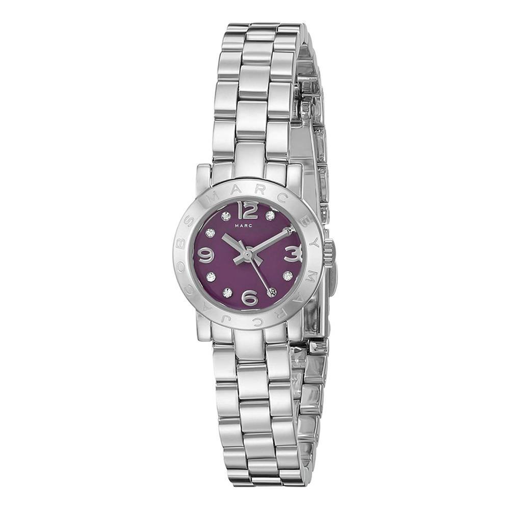 Marc Jacobs Amy Purple Dial Silver Steel Strap Watch for Women - MBM3228 Buy Now By Marc Jacobs