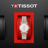 Tissot T Classic Carson Premium Diamonds White Dial Two Tone Steel Strap Watch for Women - T122.207.22.036.00 Buy Now By Tissot