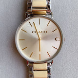 Coach Business Analog Silver Dial Two Tone Steel Strap Watch for Men - 14602432 Buy Now By Coach