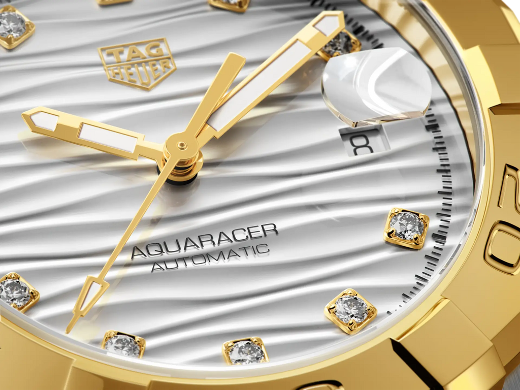 Tag Heuer Aquaracer Automatic Diamonds Silver Dial Two Tone Steel Strap Watch for Women - WBD2321.BB0320 Buy Now By Tag Heuer