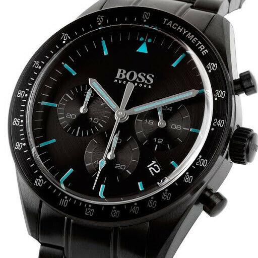 Hugo Boss Trophy Black Dial Black Steel Strap Watch for Men - 1513675 Buy Now By Hugo Boss