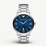 Emporio Armani Giovanni Quartz Blue Dial Silver Steel Strap Watch For Men - AR11227 Buy Now By Emporio Armani