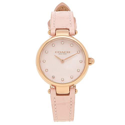 Coach Hayley Mother of Pearl Pink Dial Pink Leather Strap Watch for Women - 14503537 Buy Now By Coach