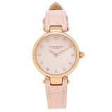 Coach Hayley Mother of Pearl Pink Dial Pink Leather Strap Watch for Women - 14503537 Buy Now By Coach