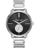 Michael Kors Portia Black Dial Silver Steel Strap Watch for Women - MK3638 Buy Now By Michael Kors