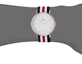 Daniel Wellington Classic Canterbury White Dial Two Tone Nylon Strap Watch For Men - DW00100002 Buy Now By Daniel Wellington