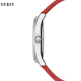 Guess G-Twist Silver Dial Red Rubber Strap Watch for Women - W0911L9 Buy Now By Guess