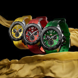 Tag Heuer Formula 1 Chronograph 41mm Red Dial Red Rubber Strap Watch for Men - CAZ101AN.FT8055