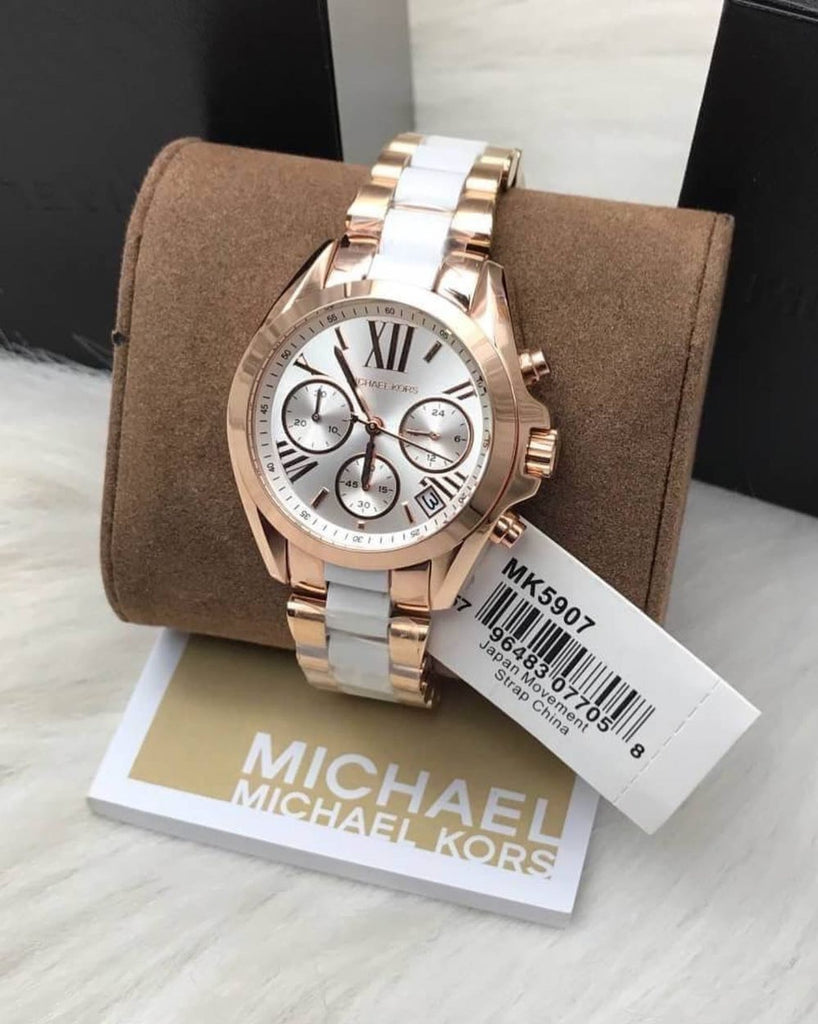 Michael Kors Bradshaw Silver Dial Two Tone Steel Strap Watch for Women - MK5907 Buy Now By Michael Kors