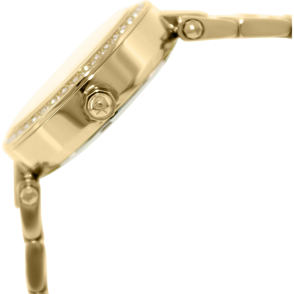 Michael Kors Parker White Dial Gold Steel Strap Watch for Women - MK6056 Buy Now By Michael Kors