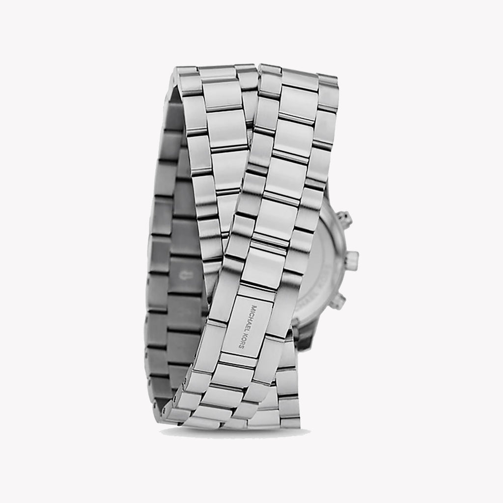 Michael Kors Runway Chronograph Analog Silver Dial Silver Steel Strap Watch for Women - MK7454 Buy Now By Michael Kors