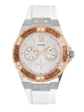 Guess Limelight White Dial White Rubber Strap Watch for Women - W1053L2 Buy Now By Guess
