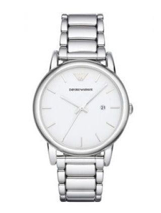 Emporio Armani Classic Luigi Quartz Silver Dial Silver Steel Strap Watch For Men - AR1854 Buy Now By Emporio Armani