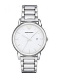 Emporio Armani Classic Luigi Quartz Silver Dial Silver Steel Strap Watch For Men - AR1854 Buy Now By Emporio Armani