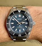 Seiko Prospex Automatic 1965 Dive 55th Anniversary Limited Edtion Blue Dial Silver Steel Strap Watch For Men - SPB149J1 Buy Now By Seiko