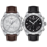 Tissot PR 100 Sport Quartz Chronograph Silver Dial Brown Leather Strap Watch For Men - T101.617.16.031.00 Buy Now By Tissot