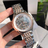 Emporio Armani Meccanico White Dial Two Tone Stainless Steel Watch For Men - AR60002 Buy Now By Emporio Armani