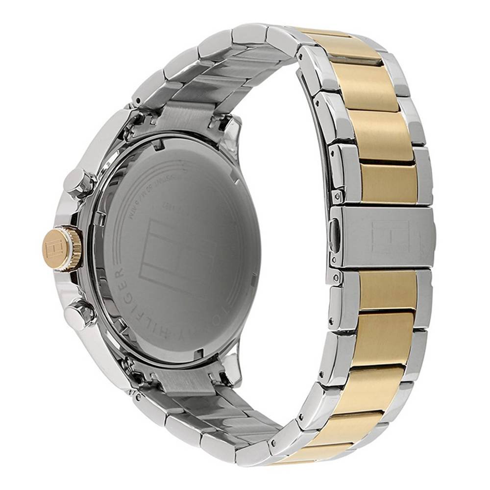 Tommy Hilfiger Hudson Chronograph White Dial Two Tone Steel Strap Watch For Men - 1791226 Buy Now By Tommy Hilfiger