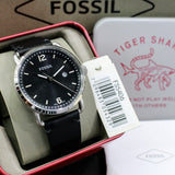 Fossil The Commuter Black Dial Black Leather Strap Watch for Men - FS5406 Buy Now By Fossil