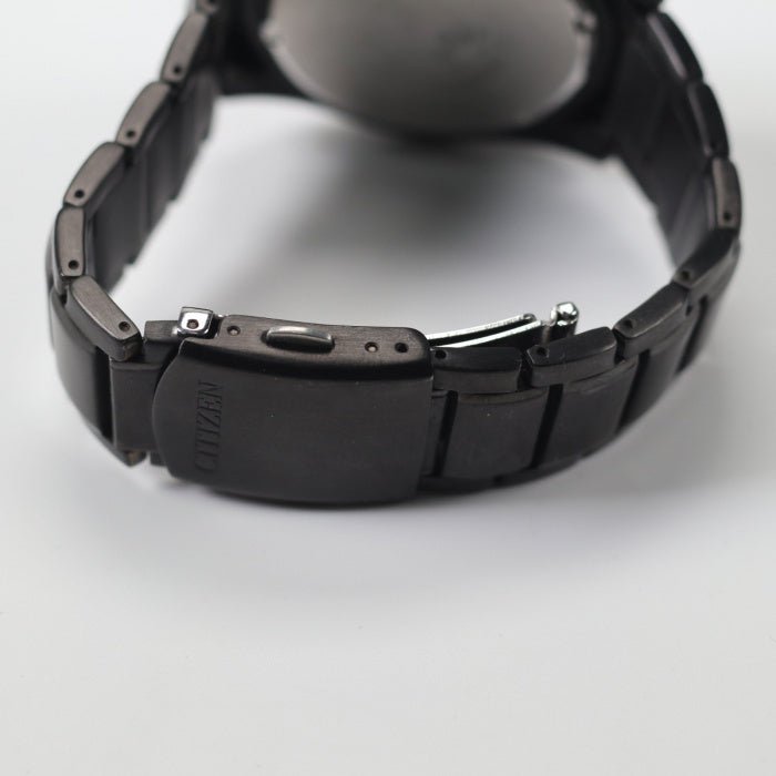 Citizen Eco Drive Blue Dial Black Steel Strap Watch For Men - AW0024-58LB Buy Now By Citizen