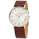 Coach Perry White Dial Brown Leather Strap Watch for Women - 14503154 Buy Now By Coach