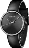 Calvin Klein Full Moon Black Dial Black Leather Strap Watch for Women - K8Y231C1 Buy Now By Calvin Klein