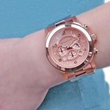Michael Kors Runway Chronograph Rose Gold Dial Rose Gold Steel Strap Watch for Men - MK8096 Buy Now By Michael Kors