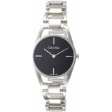 Calvin Klein Dainty Black Dial Silver Steel Strap Watch for Women - K7L23141 Buy Now By Calvin Klein