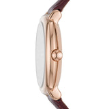 Marc Jacobs Mandy White Dial Brown Leather Strap Watch for Women - MJ1598 Buy Now By Marc Jacobs
