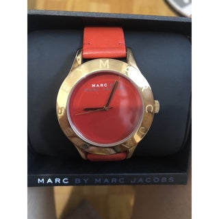 Marc Jacobs Blade Red Dial Red Leather Strap Watch for Women - MBM1204 Buy Now By Marc Jacobs