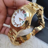 Marc Jacobs Rivera White Dial Gold Steel Strap Watch for Women - MBM3137 Buy Now By Marc Jacobs